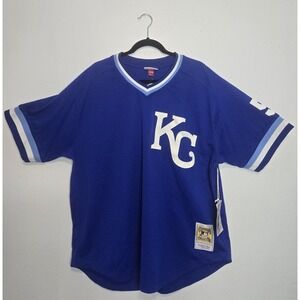 Mitchell & Ness KC Royals Cooperstown Authentic Batting Practice Jersey NWT 2XL